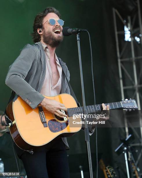 Father John Misty performs during the 2018 Forecastle Music Festival at Louisville Waterfront Park on July 13, 2018 in Louisville, Kentucky.