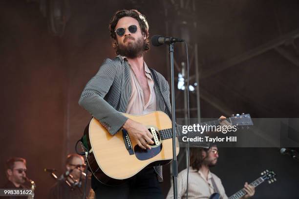 Father John Misty performs during the 2018 Forecastle Music Festival at Louisville Waterfront Park on July 13, 2018 in Louisville, Kentucky.