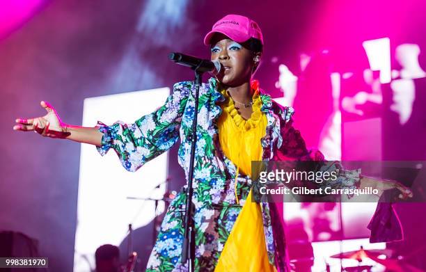 Singer, songwriter, Ms. Lauryn Hill performs during The Miseducation of Lauryn Hill 20th Anniversary Tour at Festival Pier at Penn's Landing on July...
