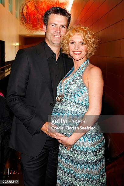 Actress Heike Kloss and Harald Braun attend the 'Liberty Award 2010' at the Grand Hyatt hotel on May 17, 2010 in Berlin, Germany.