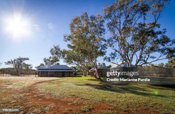 telegraph station area near alice springs - alice springs stock pictures, royalty-free photos & images