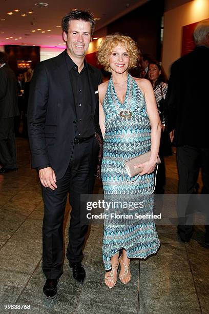 Actress Heike Kloss and Harald Braun attend the 'Liberty Award 2010' at the Grand Hyatt hotel on May 17, 2010 in Berlin, Germany.