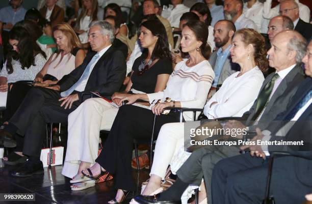 Alvaro Vargas LLosa and Isabel Preysler atttend XI Latin America Atlantic Forum organised by Fundacion para la Libertad on July 6, 2018 in Madison,...