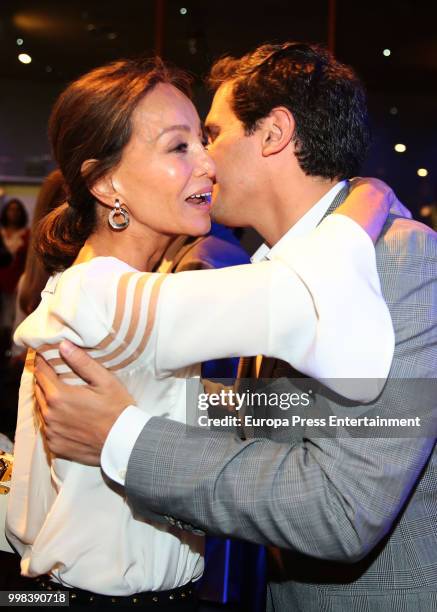 Albert Rivera and Isabel Preysler atttend XI Latin America Atlantic Forum organised by Fundacion para la Libertad on July 6, 2018 in Madison,...