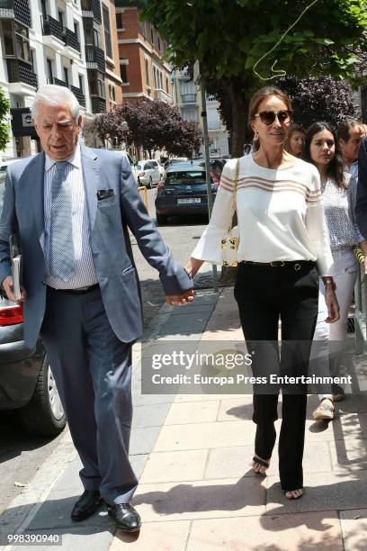 Mario Vargas LLosa and Isabel Preysler atttend XI Latin America Atlantic Forum organised by Fundacion para la Libertad on July 6, 2018 in Madison,...