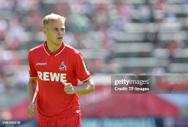 Tim Handwerker of Koeln looks on during the friendly match between Wuppertaler SV and 1. FC Koeln on July 8, 2018 in Wuppertal, Germany.