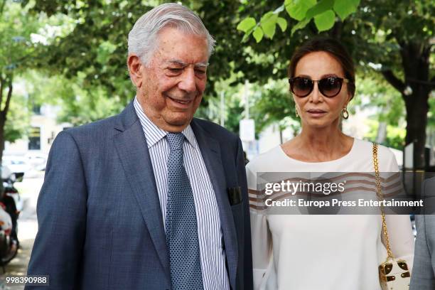 Mario Vargas LLosa and Isabel Preysler atttend XI Latin America Atlantic Forum organised by Fundacion para la Libertad on July 6, 2018 in Madison,...