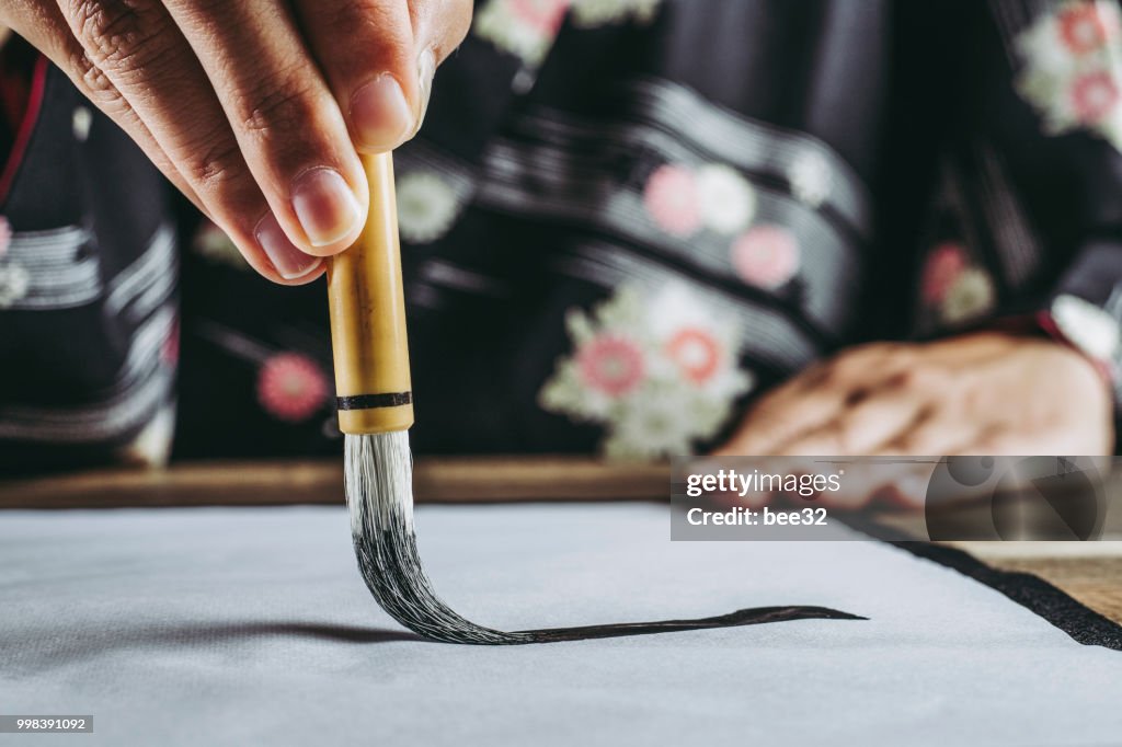 Japan calligraphy and ink