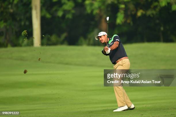 Gaganjeet Bhullar of India picture during the third round of the Bank BRI Indonesia Open at Pondok Indah Golf Course on July 14, 2018 in Jakarta,...