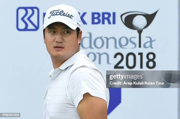 Sihwan Kim of USA picture during the third round of the Bank BRI Indonesia Open at Pondok Indah Golf Course on July 14, 2018 in Jakarta, Indonesia.