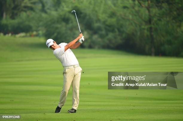 Sihwan Kim of USA picture during the third round of the Bank BRI Indonesia Open at Pondok Indah Golf Course on July 14, 2018 in Jakarta, Indonesia.
