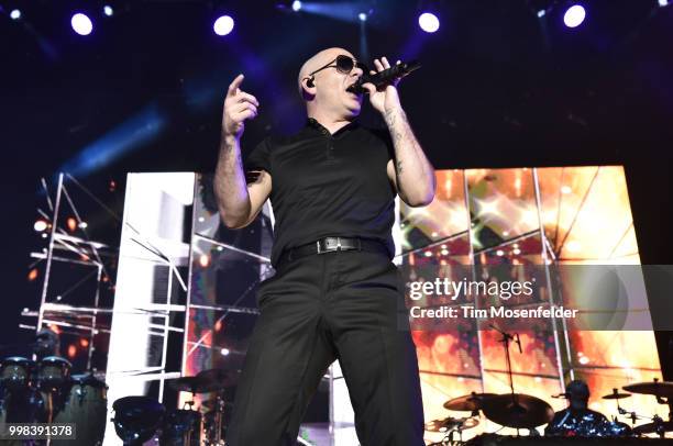 Pitbull performs at Lake Tahoe Outdoor Arena At Harveys on July 13, 2018 in Stateline, Nevada.