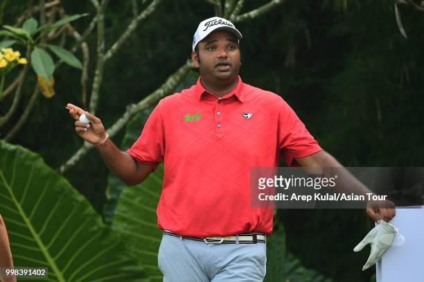 Udayan Mane of India pictured during the third round of the Bank BRI Indonesia Open at Pondok Indah Golf Course on July 14, 2018 in Jakarta,...