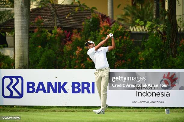 Khalin Joshi of India pictured during the third round of the Bank BRI Indonesia Open at Pondok Indah Golf Course on July 14, 2018 in Jakarta,...