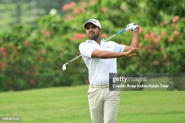 Khalin Joshi of India pictured during the third round of the Bank BRI Indonesia Open at Pondok Indah Golf Course on July 14, 2018 in Jakarta,...