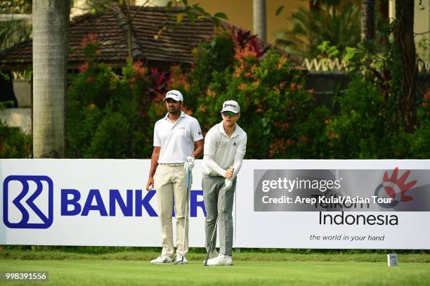 Scott Vincent of Zimbabwe pictured during the third round of the Bank BRI Indonesia Open at Pondok Indah Golf Course on July 14, 2018 in Jakarta,...