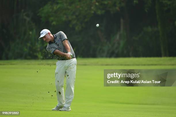 Matthew Millar of Australia pictured during the third round of the Bank BRI Indonesia Open at Pondok Indah Golf Course on July 14, 2018 in Jakarta,...