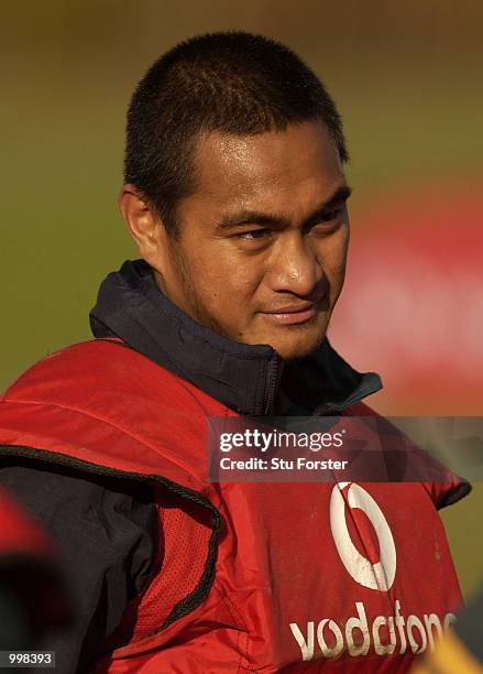 Australian Rugby Union player Steve Kefu during training today, at the Cardiff University Sports Grounds, Cardiff, Wales. +Digital Image+. Mandatory...