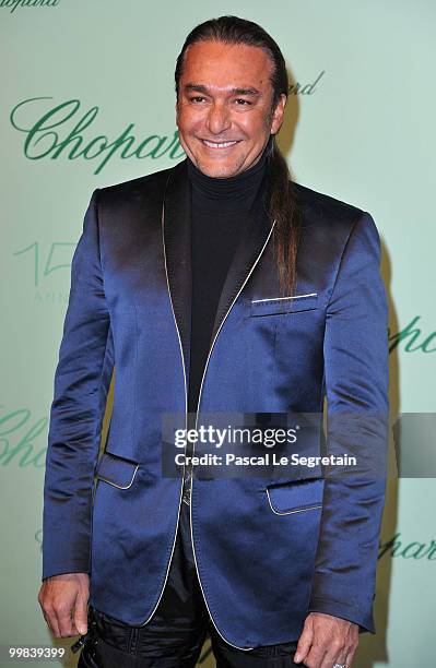 Hair stylist Nick Chavez attends the Chopard 150th Anniversary Party at Palm Beach, Pointe Croisette during the 63rd Annual Cannes Film Festival on...