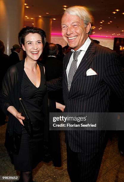 Jo Groebel and guest attends the 'Liberty Award 2010' at the Grand Hyatt hotel on May 17, 2010 in Berlin, Germany.