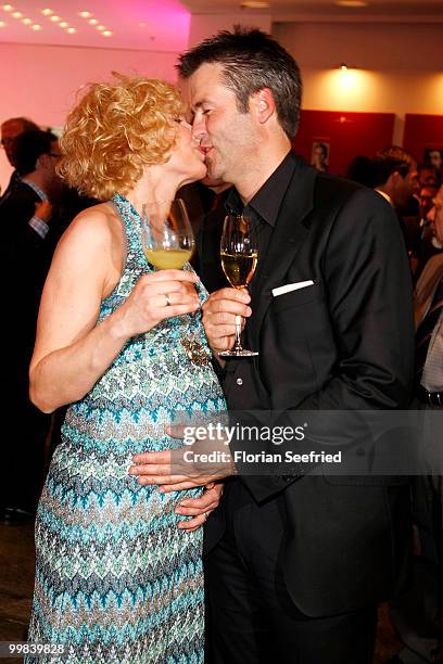 Actress Heike Kloss and Harald Braun attend the 'Liberty Award 2010' at the Grand Hyatt hotel on May 17, 2010 in Berlin, Germany.