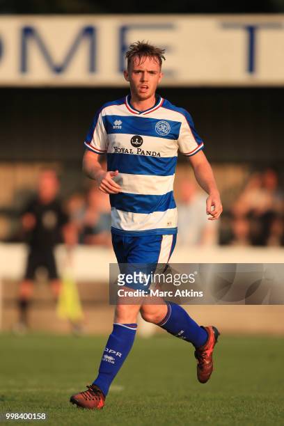 Charlie Owens of QPR during the Pre-Season Friendly between Staines Town and Queens Park Rangers at Wheatsheaf Park on July 13, 2018 in Staines,...