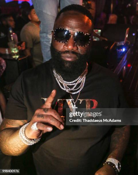 Rick Ross parties at Rockwell Miami on July 13, 2018 in Miami Beach, Florida.