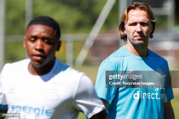 Boudewijn Zenden of PSV during the Training PSV on July 13, 2018 in Verbier Switzerland