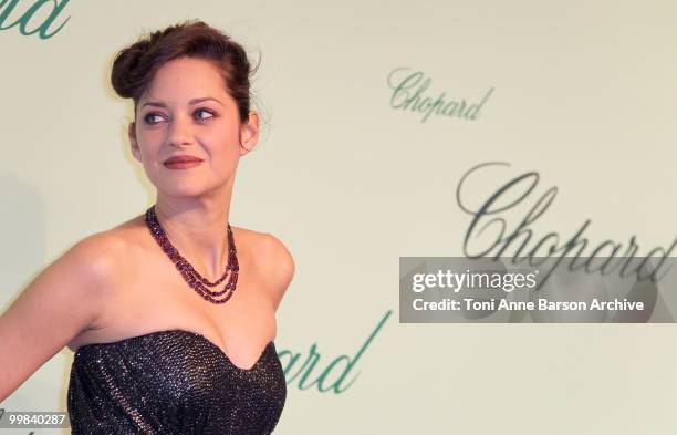 Actress Marion Cotillard attends the Chopard 150th Anniversary Party at the VIP Room, Palm Beach during the 63rd Annual International Cannes Film...