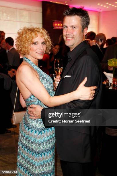 Actress Heike Kloss and Harald Braun attend the 'Liberty Award 2010' at the Grand Hyatt hotel on May 17, 2010 in Berlin, Germany.