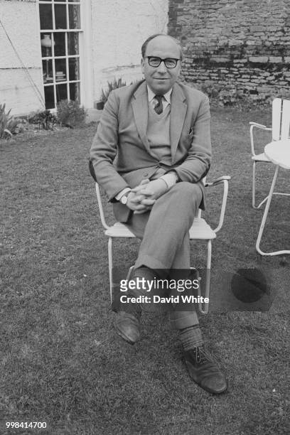 British Labour Party, SDP and Liberal Democrat politician Roy Jenkins at his home in East Hendred, UK, 14th April 1969.