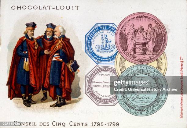 Illustration depicting members of the Council of Five Hundred , or simply the Five Hundred, was the lower house of the legislature of France under...