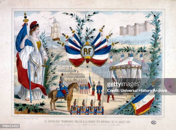 Jules Grevy President of France attends the 14th July 1880, Bastille Day Celebrations in Paris.