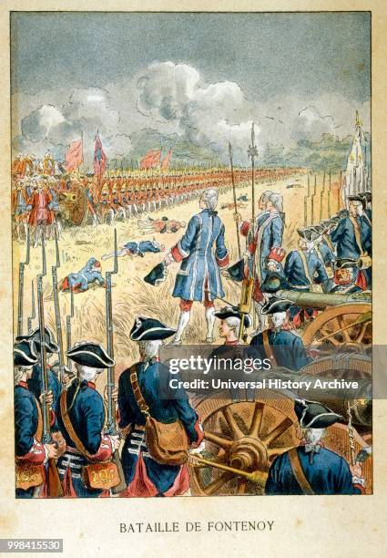 The Battle of Fontenoy, 11 May 1745, was a major engagement of the War of the Austrian Succession, fought between the forces of the Pragmatic...