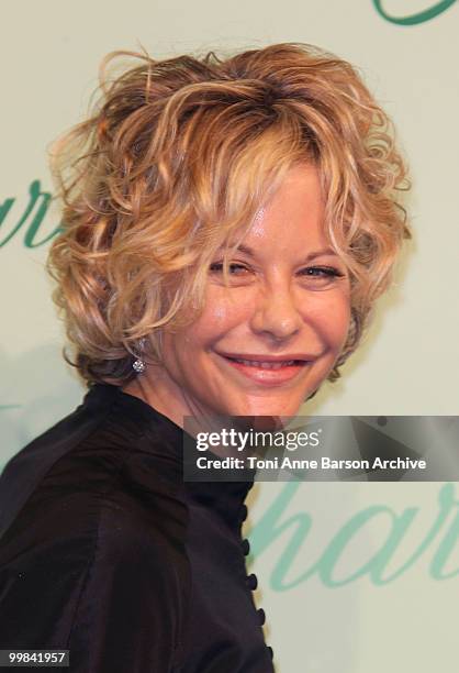 Actress Meg Ryan attends the Chopard 150th Anniversary Party at the VIP Room, Palm Beach during the 63rd Annual International Cannes Film Festival on...