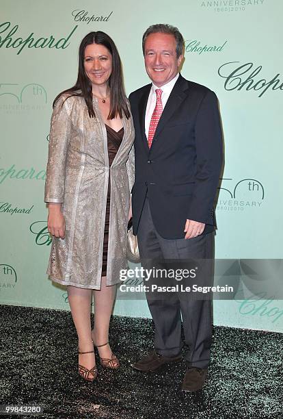 Getty Images Director of Photography for EMEA Georges De Keerle and guest attend the Chopard 150th Anniversary Party at Palm Beach, Pointe Croisette...