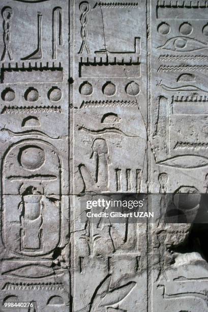 Hiéroglyphes en Egypte en 1976.