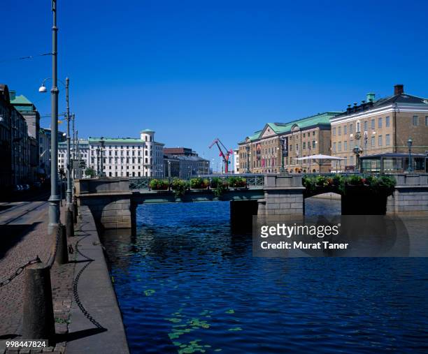 cityscape view of central gothenburg - västra götaland county stock pictures, royalty-free photos & images