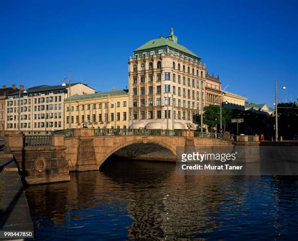 cityscape view of central gothenburg - västra götaland county stock pictures, royalty-free photos & images