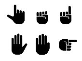 hand sign set