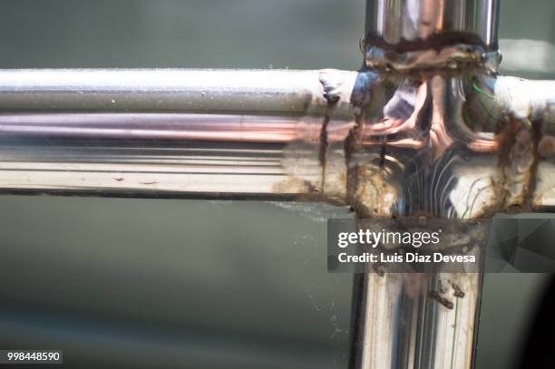 stell fence - automatic welding torch stock pictures, royalty-free photos & images