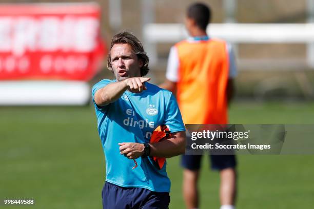 Boudewijn Zenden of PSV during the Training PSV on July 13, 2018 in Verbier Switzerland