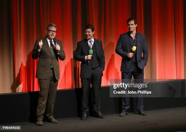 Christopher McQuarrie, Tom Cruise and Henry Cavill introduce a screening at the BFI Southbank after the UK Premiere of 'Mission: Impossible -...