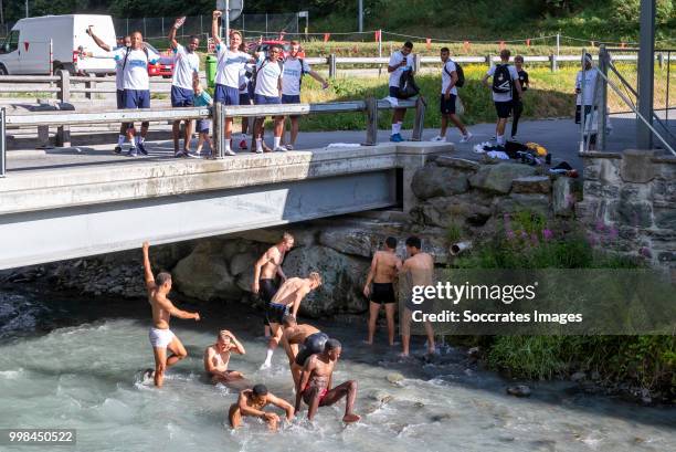 Mauro Junior of PSV, Michal Sadilek of PSV, Matthias Verreth of PSV, Donyell Malen of PSV, Dante Rigo of PSV, Armando Obispo of PSV, Cody Gakpo of...