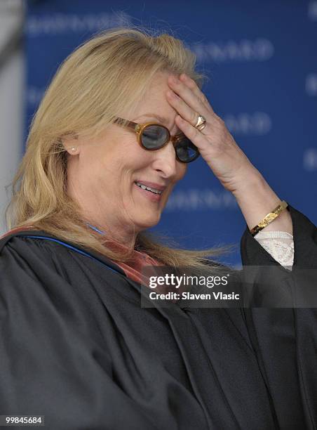 Actress Meryl Streep attends the Barnard College Commencement on May 17, 2010 in New York City.