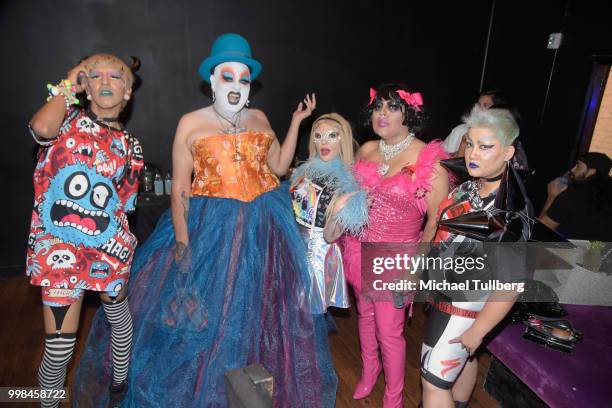 Atmosphere shot of performers at a special AMFAMFAMF Gets Subleveled night at Union Nightclub on July 13, 2018 in Los Angeles, California.