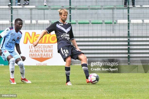 Jaroslav Plasil of Brodeaux during the friendly match between Bordeaux and Gazelec Ajaccio on July 13, 2018 in Yzeure, France.