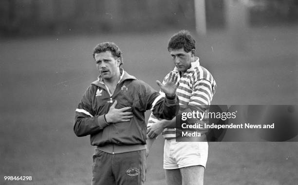 Irish Rugby Training Session at Anglesea Road, Dublin, . .