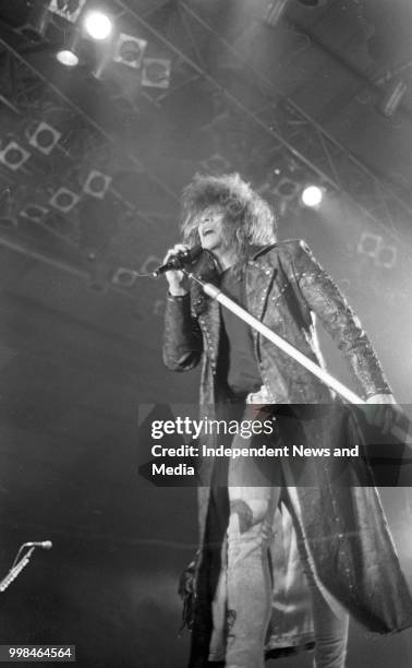 Jon Bon Jovi concert in the RDS, circa October 1988 . .