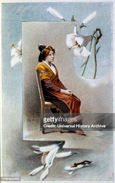Illustration for 'Le Tresor d'Arlatan' 1897 Edition, of the novel by Daudet. Illustrations by H. T. LAURENT-DESROUSSEAUX. Alphonse Daudet was a...